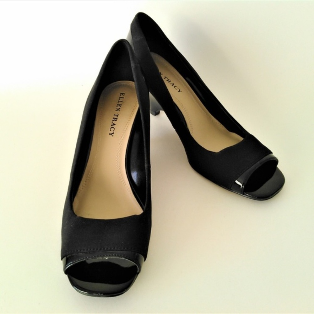 Ellen Tracy | Patent Leather Pacer Wedge Heels